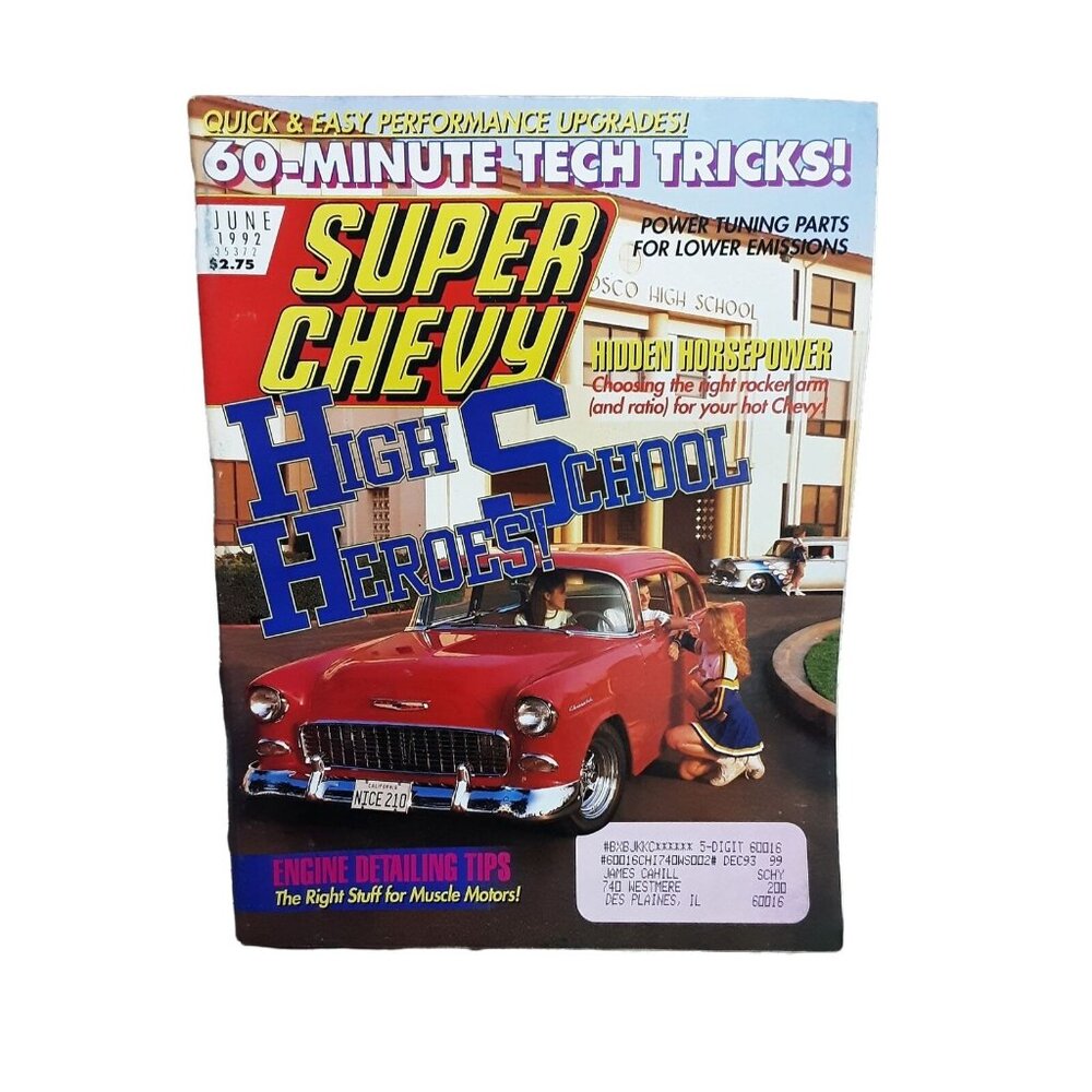 Super Chevy Magazine June 1992 Vol 2 No 2 High School Heroes Classic Cars